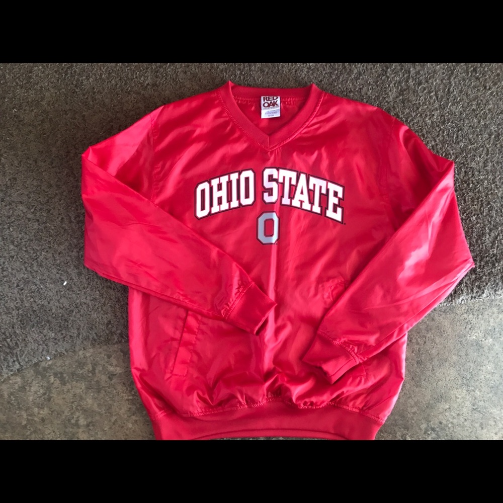 COPY - OHIO STATE Nylon Pullover - Mens Small - NEW - Red Oak